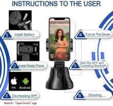 Load image into Gallery viewer, Robo 360 Rotation Smart AI Gimbal Live Video Record And Object Motion